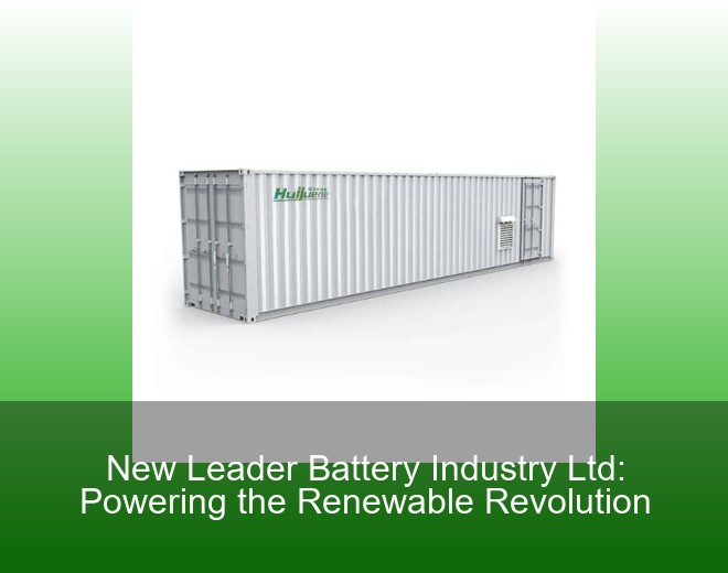 New Leader Battery Industry Ltd: Powering the Renewable Revolution